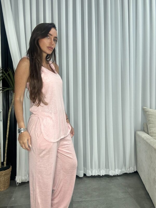 ⁦חליפה גופיה פשתן⁩ – תמונה ⁦3⁩