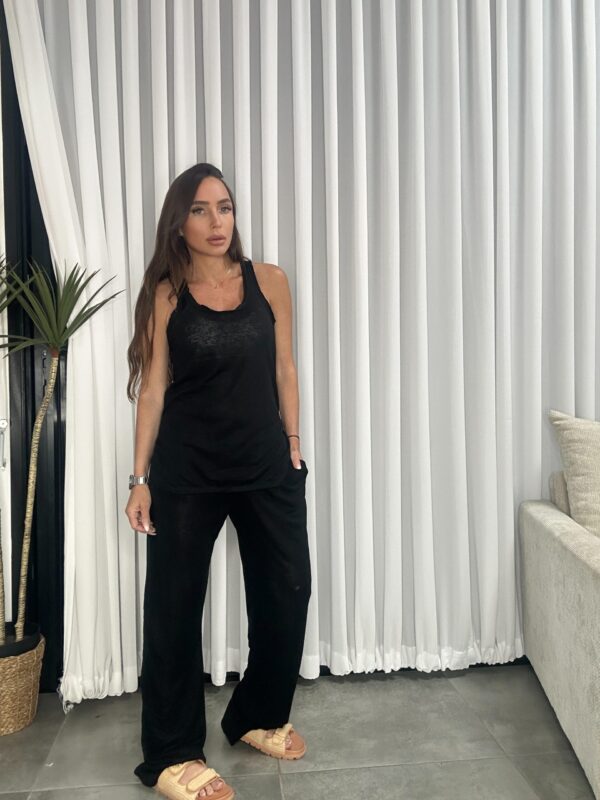 ⁦חליפה גופיה פשתן⁩ – תמונה ⁦1⁩