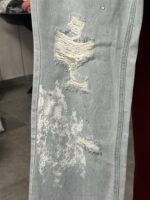 ⁦ג׳ינס עם תחרה וניט⁩ – תמונה ⁦2⁩