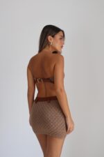 ⁦חליפה חצאית מיו סטרפלס⁩ – תמונה ⁦3⁩