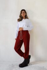 ⁦מכנסי מודל גומי ברגל⁩ – תמונה ⁦2⁩