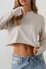 ⁦חולצה בייסיק בטן עננים⁩ – תמונה ⁦2⁩