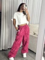 ⁦מכנס דגמ״ח מנומר  אפור⁩ – תמונה ⁦2⁩