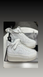 נעל R13 ספורט עקב לבן