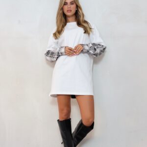 חולצה טריקו שילוב משבצות