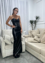 שמלה עור מחוך