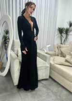 ⁦שמלה לילית שרוול⁩ – תמונה ⁦3⁩