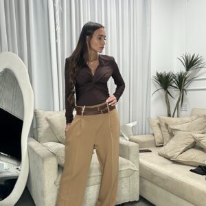 מכנס עם 2 חגורות