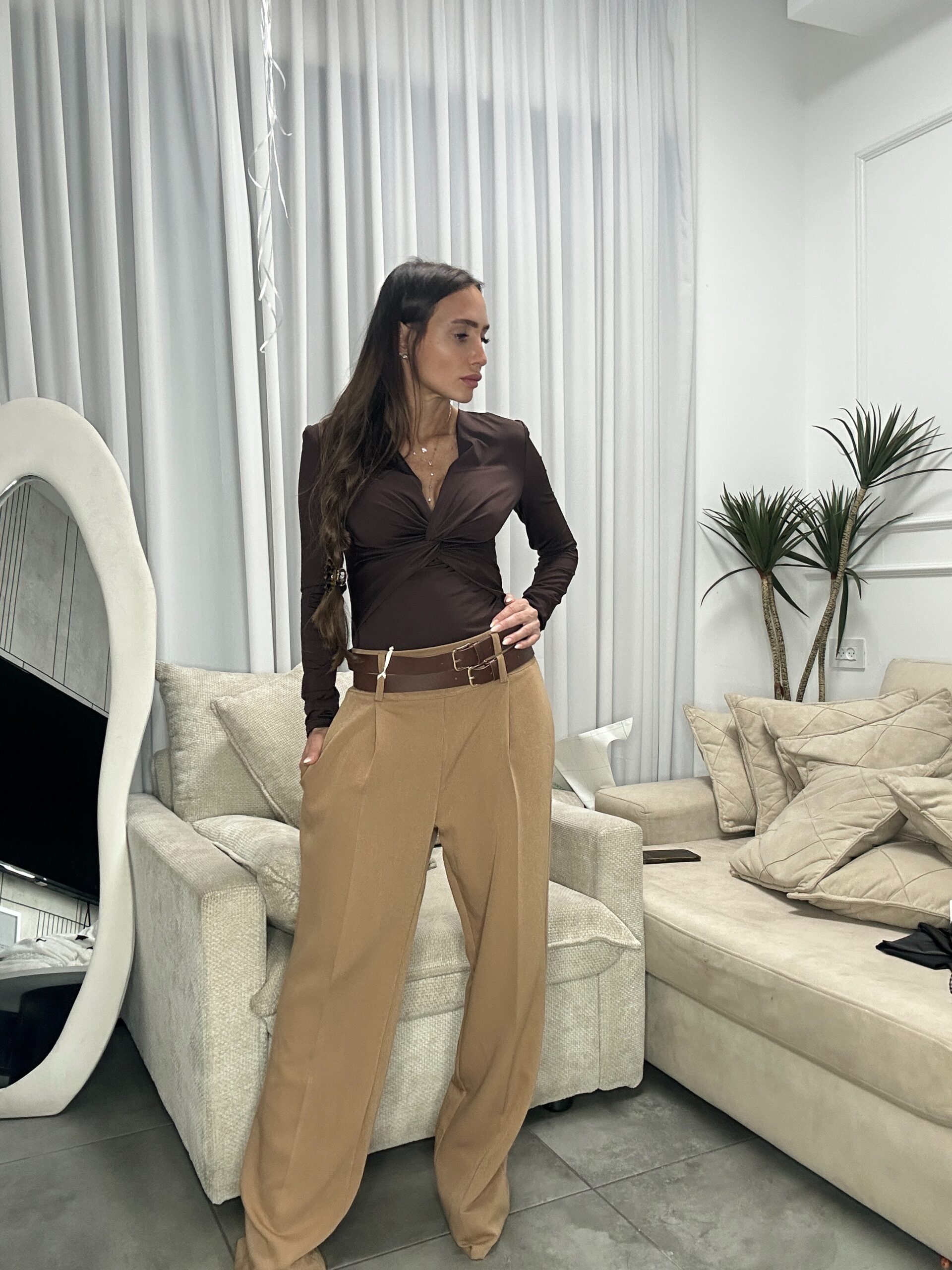 Created with Lens Buddy מכנס עם 2 חגורות – תמונה 1