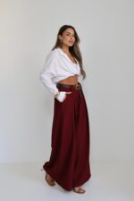 מכנס פנס עם חגורה