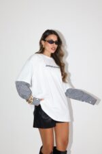 חולצה שרוולמשובץ