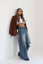 ⁦גינס קיפול כהה⁩ – תמונה ⁦6⁩