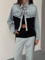 ⁦חליפה פוטר ג׳ינס ג׳קט קצר⁩ – תמונה ⁦3⁩