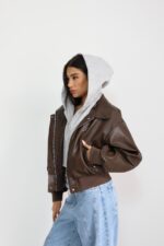 ⁦גקט עור מחובר לפוטר⁩ – תמונה ⁦3⁩