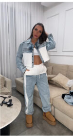 ⁦חליפה פוטר ג׳ינס ג׳קט קצר⁩ – תמונה ⁦3⁩