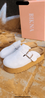 נעל כפכף סגור פלטפורמה גבוה