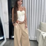 מכנס פנס עור