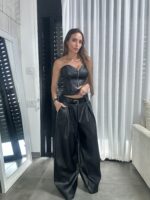 מכנס לוז עור