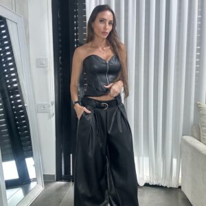 מכנס לוז עור