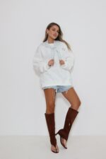 ⁦חולצה פוטר עם צעיף קפוצון⁩ – תמונה ⁦2⁩