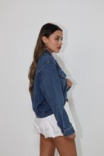 ⁦גקט חולצת  גינס קצר⁩ – תמונה ⁦3⁩