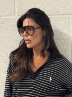 ⁦חליפה פולו פסים שחור⁩ – תמונה ⁦3⁩