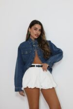 גקט חולצת  גינס קצר