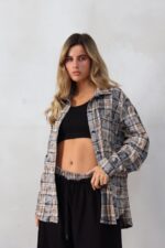 חליפה 3 חלקים משבצות