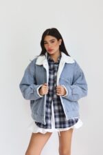 ⁦גקט פרווה ג׳ינס 2 צדדים⁩ – תמונה ⁦5⁩