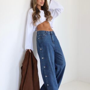 ג׳ינס כפתורים