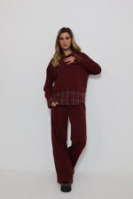 חליפה פולו משבצות