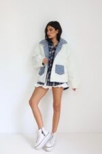 ⁦גקט פרווה ג׳ינס 2 צדדים⁩ – תמונה ⁦6⁩