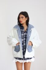 ⁦גקט פרווה ג׳ינס 2 צדדים⁩ – תמונה ⁦4⁩