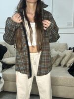 ⁦גקט חולצה משובץ עם פליז בפנים⁩ – תמונה ⁦5⁩