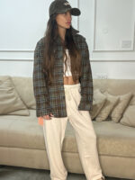 ⁦גקט חולצה משובץ עם פליז בפנים⁩ – תמונה ⁦2⁩