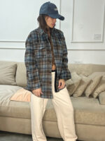 ⁦גקט חולצה משובץ עם פליז בפנים (העתק)⁩ – תמונה ⁦3⁩