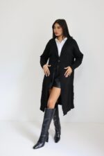 ⁦גקט סריג ארוך⁩ – תמונה ⁦3⁩