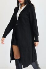 ⁦גקט סריג ארוך⁩ – תמונה ⁦2⁩