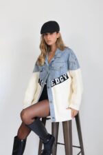 גקט סריג שילוב ג׳ינס