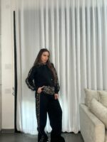 ⁦חליפה פוטר שילוב מנומר⁩ – תמונה ⁦3⁩