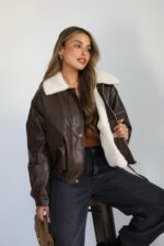 ⁦גקט עור פרווה⁩ – תמונה ⁦5⁩