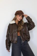 ⁦גקט עור פרווה⁩ – תמונה ⁦2⁩