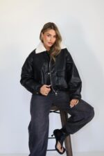 ⁦גקט עור פרווה⁩ – תמונה ⁦3⁩