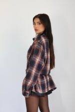 ⁦טוניקה משובצת חגורה⁩ – תמונה ⁦3⁩