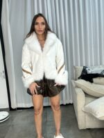 ⁦ג׳קט פרווה גמס לבן⁩ – תמונה ⁦2⁩