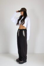 מכנס לוז עם שיבוץ