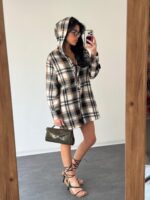 ⁦אוברול צמר משובץ⁩ – תמונה ⁦2⁩