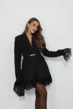 ⁦שמלה גקט שילוב תחרה⁩ – תמונה ⁦3⁩