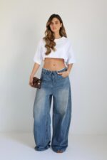 ⁦ג׳ינס קיפול בלי קרעים⁩ – תמונה ⁦4⁩