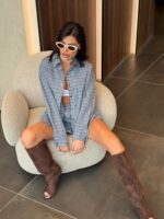 ⁦חליפה גופיה משבצות⁩ – תמונה ⁦2⁩